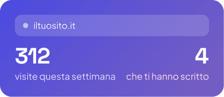 Statistiche di visite al sito con richieste rimaste senza risposta